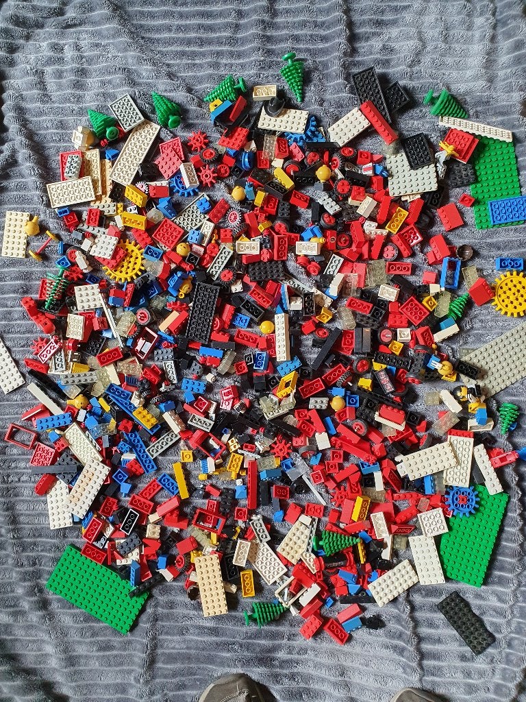 grote zak met 2 kilo Lego in prima staat  Opsturen of opha-, Ophalen of Verzenden, Zo goed als nieuw, Losse stenen, Lego