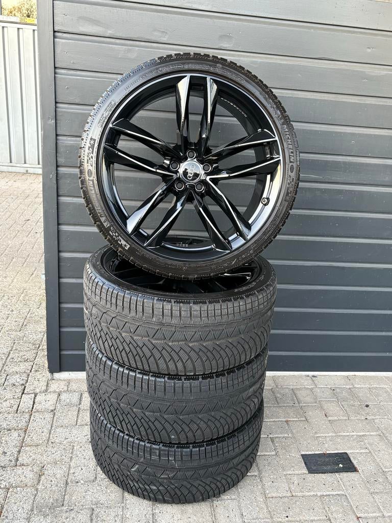 Audi 21 Inch RS6 S6 A6 ZEER NETTE SET!, Ophalen, Gebruikt, 285 mm, Banden en Velgen