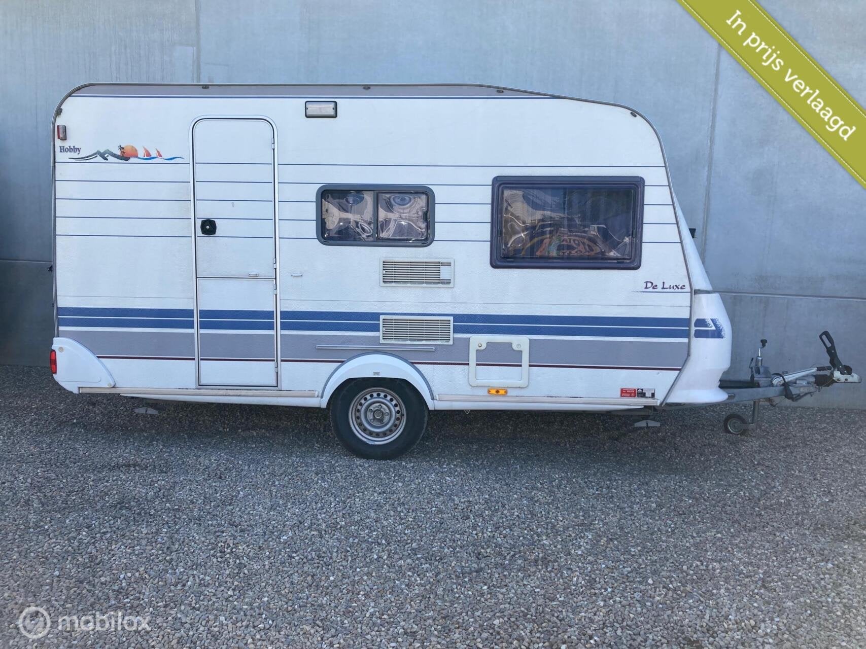 Hobby 400 De Luxe met Luifel, Caravans en Kamperen, Hobby, Hobby, Bedrijf, 750 - 1000 kg