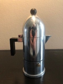 ALESSI koffiemaker La Cupola 1-kops Aldo Rossi, Zilver, Ophalen of Verzenden, Overige typen, Gebruikt
