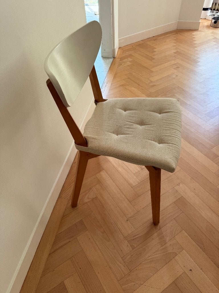 4 chairs IKEA NORDMYRA, Ophalen, Gebruikt, Wit, Vier