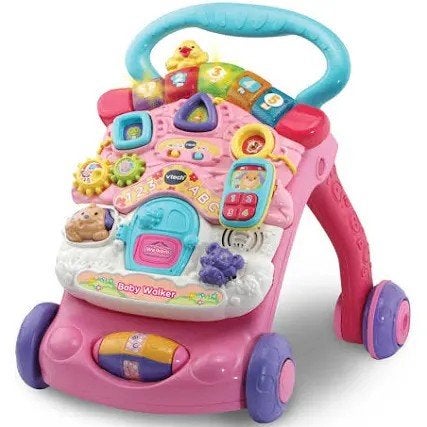 Roze loopwagen VTech Baby Walker (telefoon mist), Kinderen en Baby's, Speelgoed | Babyspeelgoed, Ophalen, Zo goed als nieuw, Overige typen