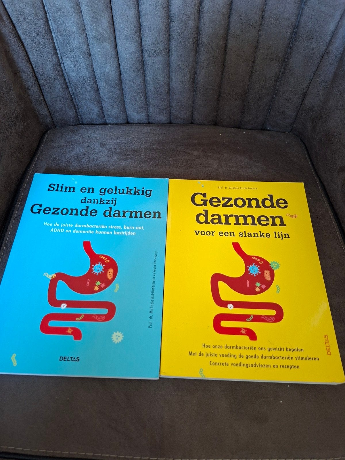 Gezonde darmen boeken: Slim en gelukkig & Slanke lijn, Ophalen of Verzenden, Zo goed als nieuw, Dieet en Voeding, Prof. dr. Michaela Axt-Gadermann