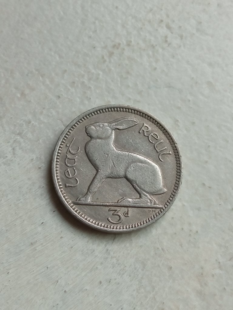 Ierland 3 pence 1963., Ophalen of Verzenden, Overige landen, Losse munt