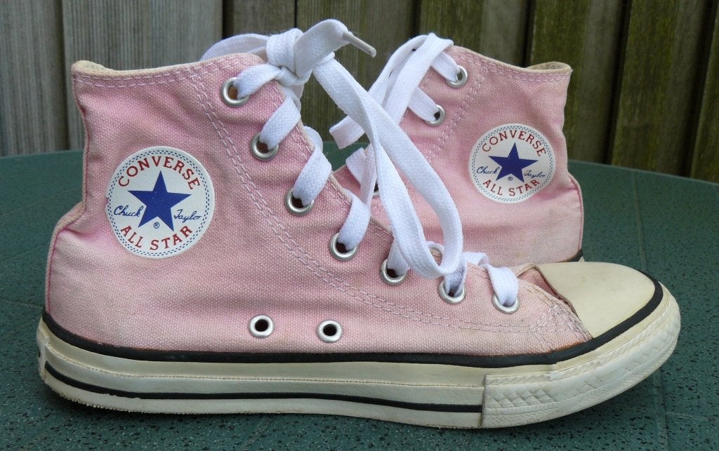 Converse All Star Chuck Taylor Sneakers hoog in roze maat 34, Ophalen of Verzenden, Zo goed als nieuw, Converse All Star, Jongen of Meisje