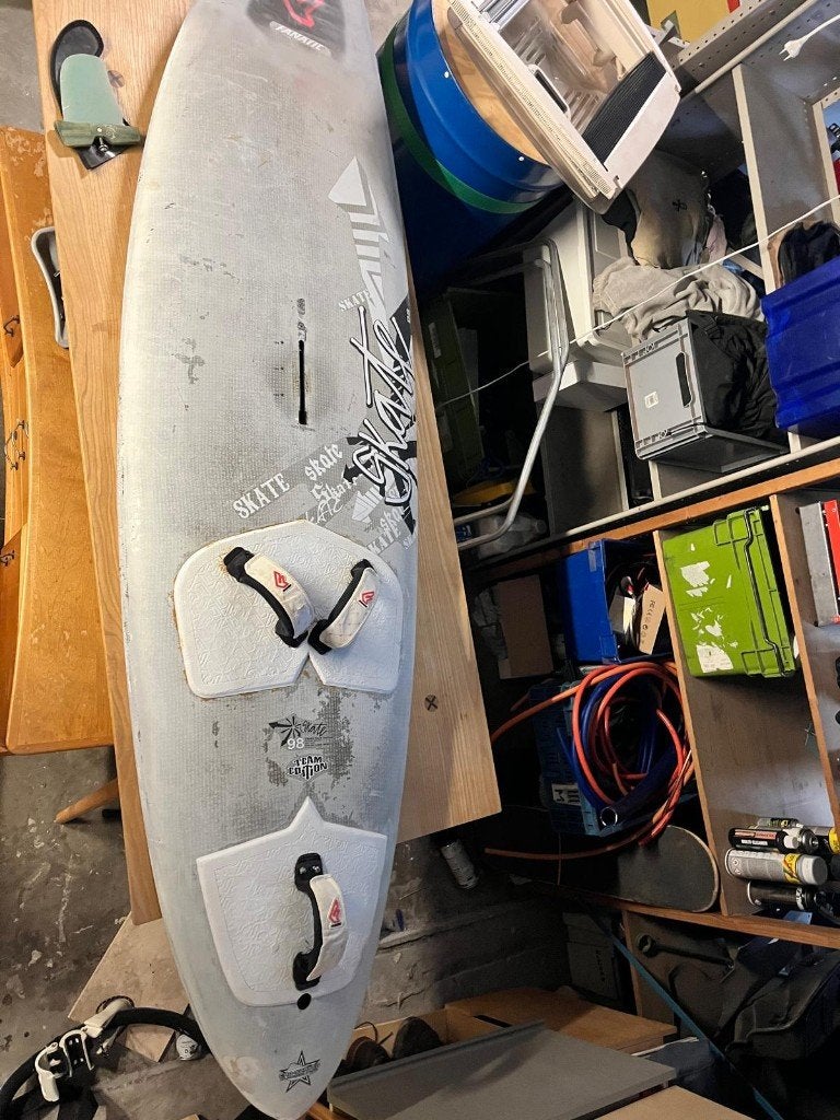 windsurfset fanatic skate met gaastra zeilen, Watersport en Boten, Ophalen, Gebruikt, Gaastra, 3.5 tot 5 m²