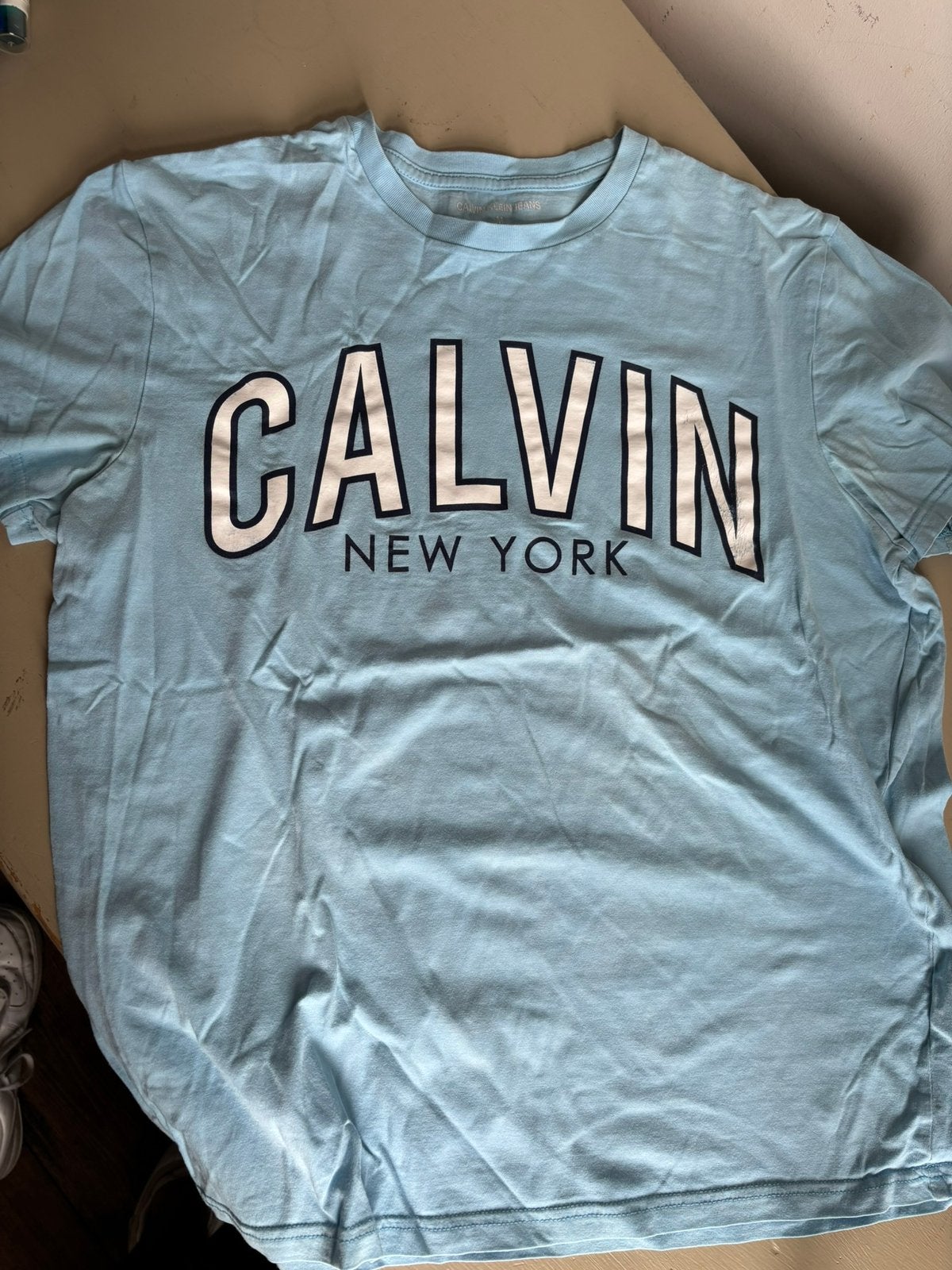 Calvin Klein shirt, Ophalen of Verzenden, Gedragen, Maat 48/50 (M), Blauw