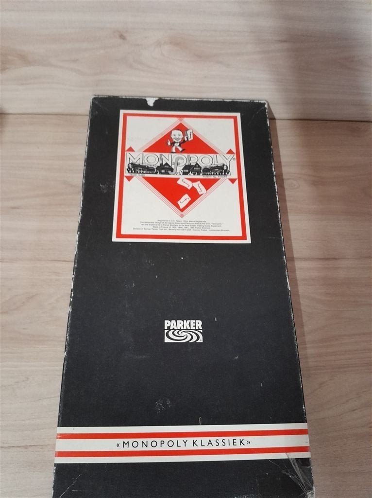 monopoly oude zwarte editie parker - s5157, Verzenden, Zo goed als nieuw