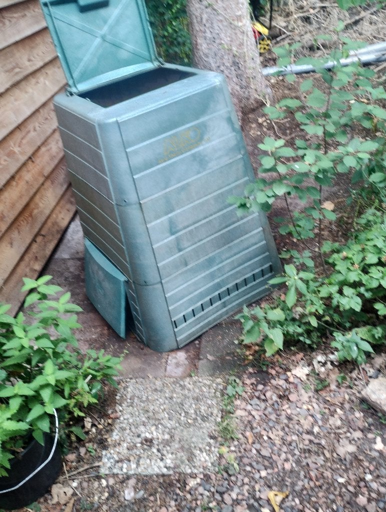 Kompost bak groen kunststof, Tuin en Terras, Bloembakken en Plantenbakken, Ophalen, Kunststof, 100 cm of meer, Zo goed als nieuw