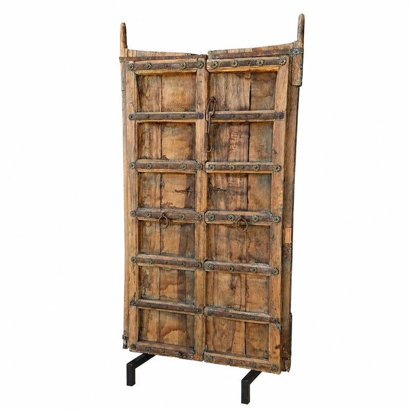 Antieke Teak Houten Deuren uit India met IJzeren beslag, Gebruikt, Info@dehanzeherten.nl, De Hanze Herten BV, Ophalen of Verzenden