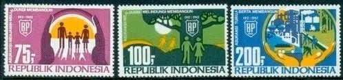 Indonesie 1982 -ZBL1102-1104 -Levensverzekeringsmaatschappij, Ophalen of Verzenden, Postfris, Zuidoost-Azië