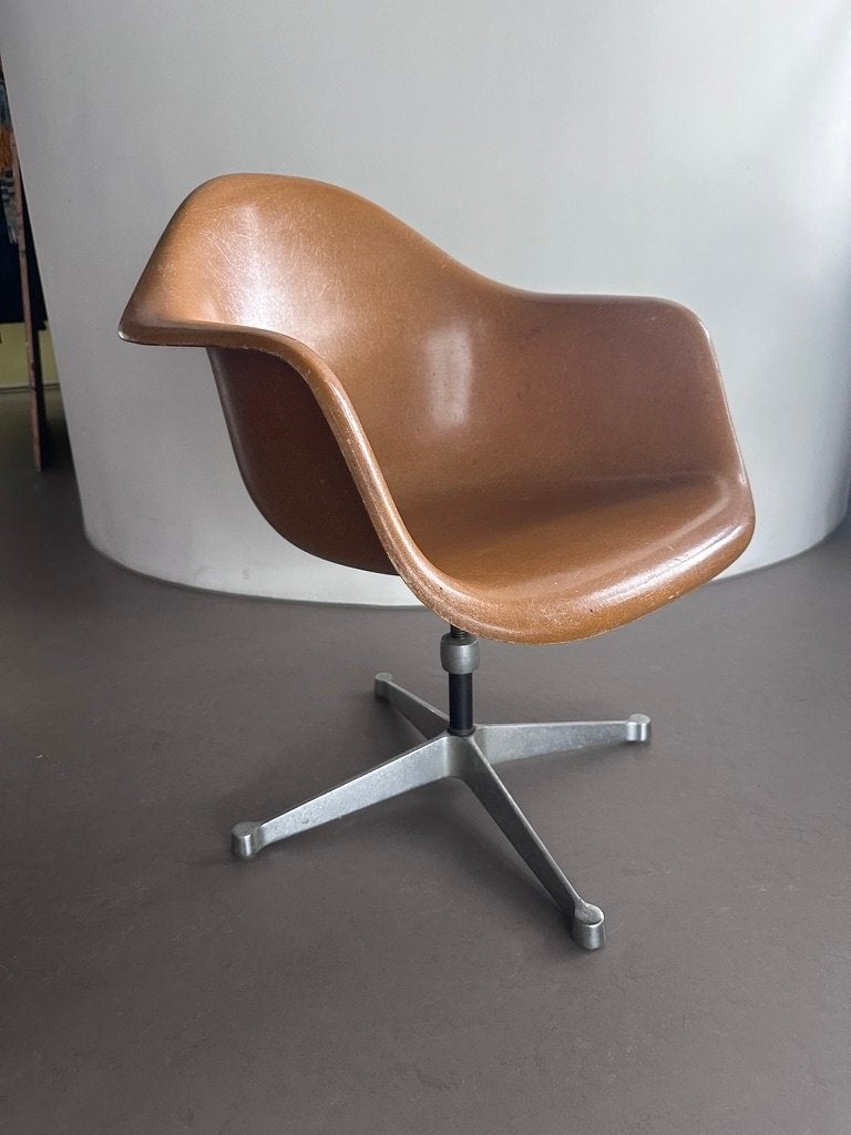 Eames La Fonda Armchair - Vintage Herman Miller, Ophalen, Kunststof, Gebruikt, Bruin