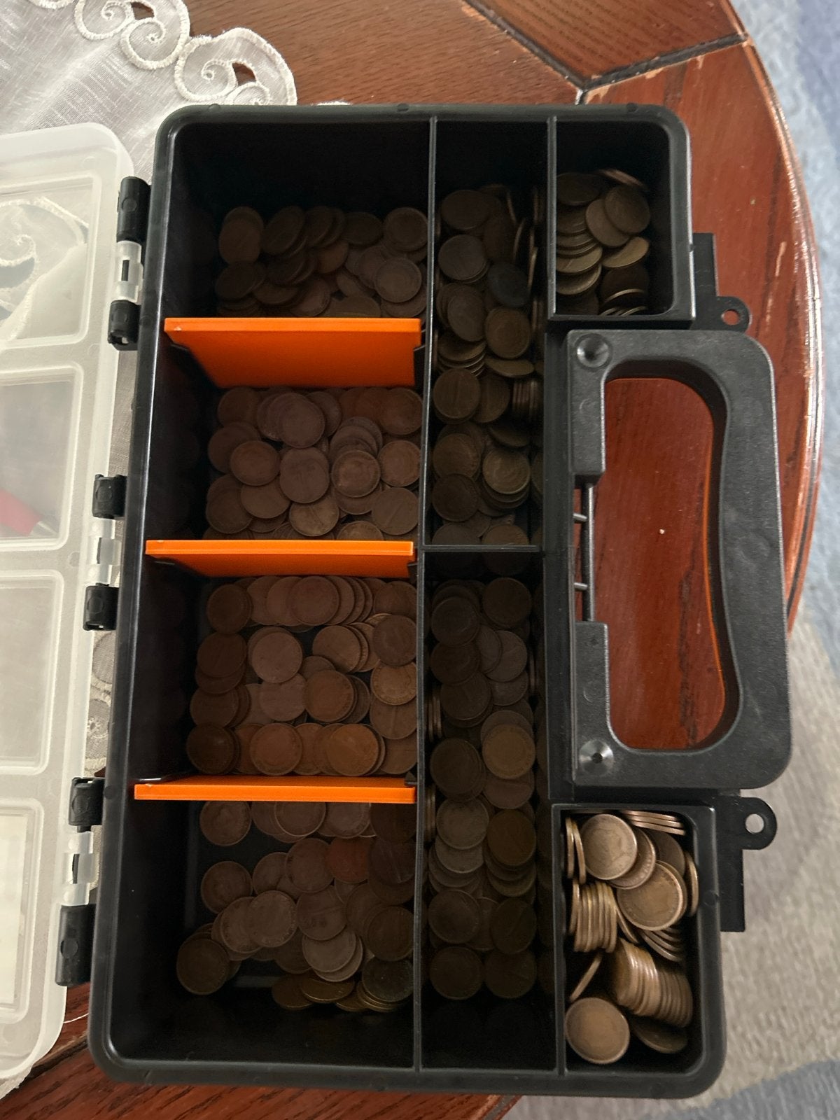 Muntencollectie 1 cent in sorteerdoos, Ophalen of Verzenden, Overige typen