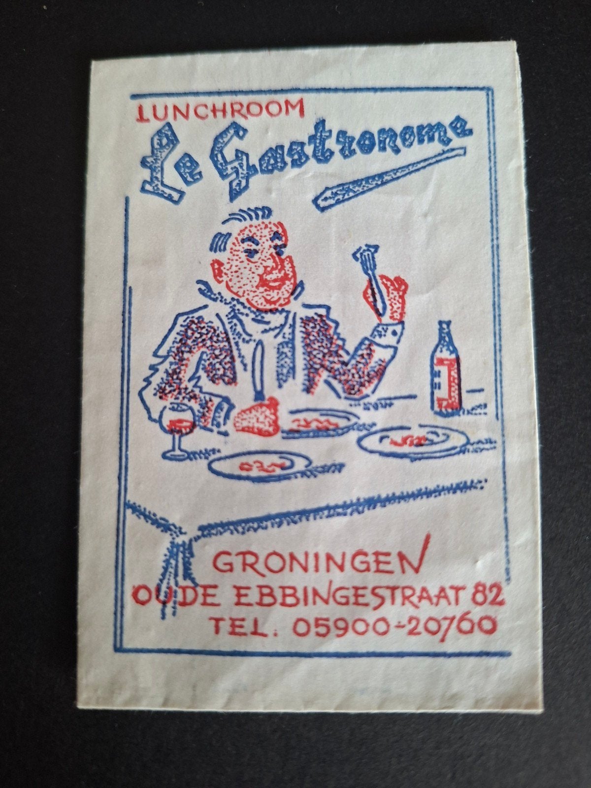 Groningen, Lunchroom Le Gastronome, Verzamelen, Verzenden, Nederland