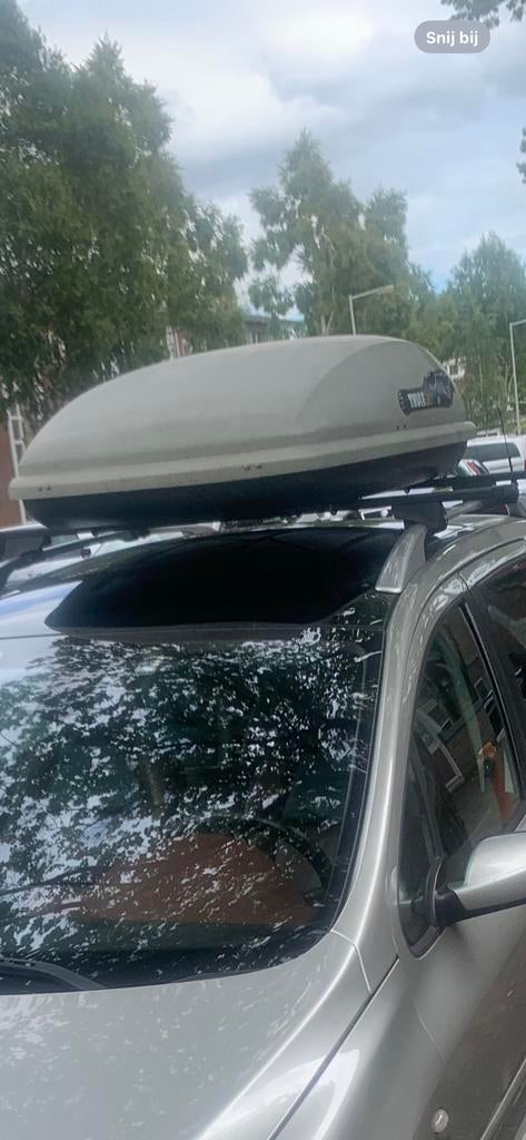 Thule Dakkoffer Liberty 400 met dakdragers Peugeot 307, Auto diversen, Dakkoffers, Ophalen of Verzenden, Gebruikt