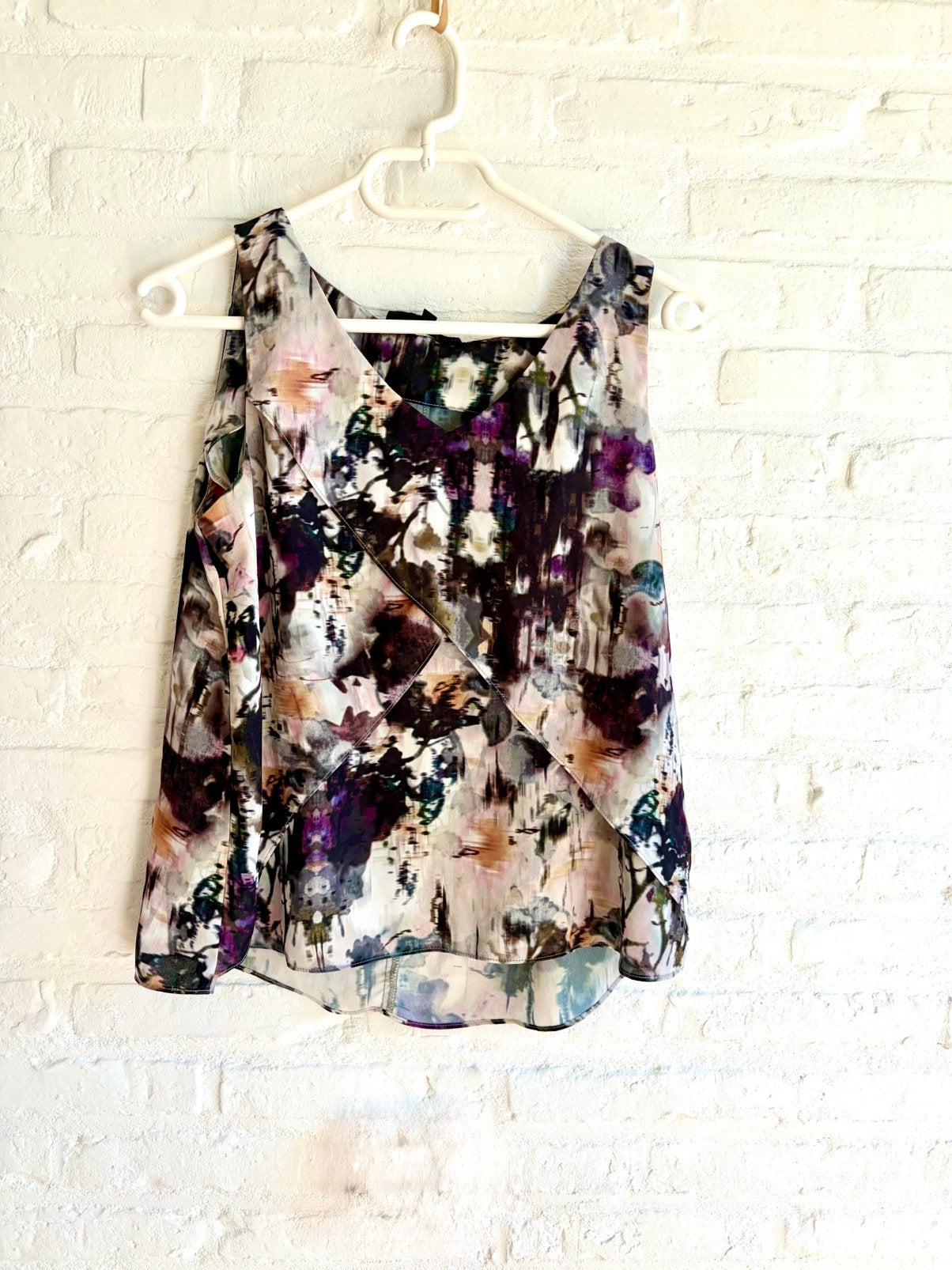 Nieuwe top print Costes, Nieuw, Zonder mouw, Maat 34 (XS) of kleiner, Meerkleurig