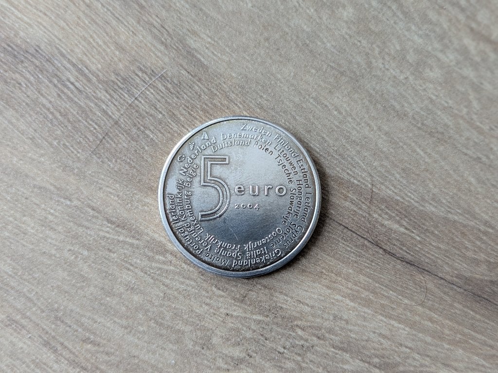 Zilveren 5 euro verzamelmunt Koningin Beatrix (Europamunt), Ophalen, Koningin Beatrix, Zilver, Euro's