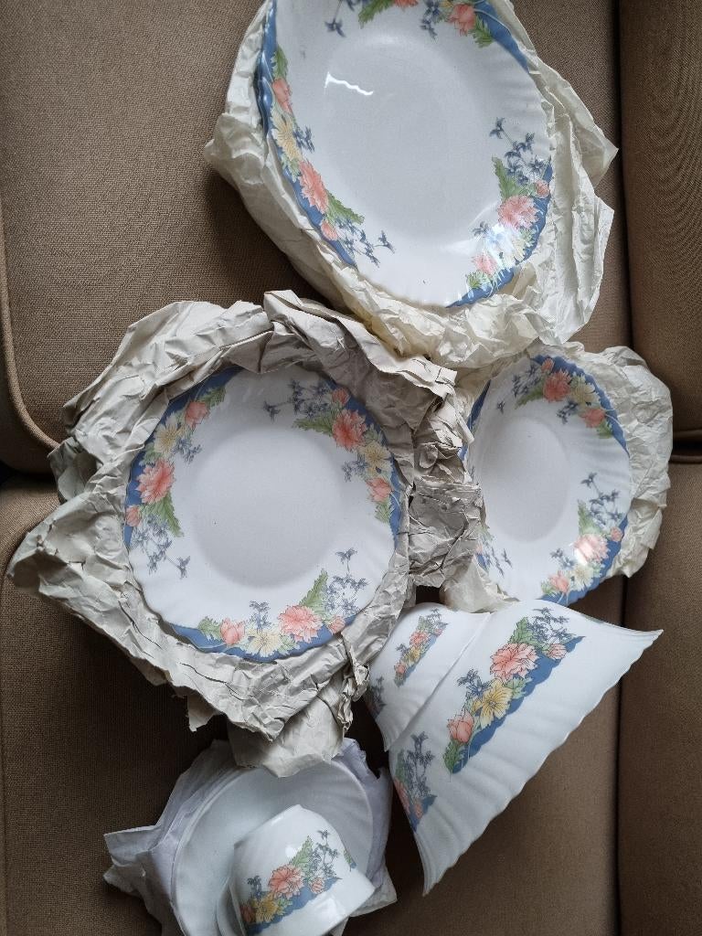 6-delig servies, Overige materialen, Ophalen of Verzenden, Zo goed als nieuw, Overige stijlen