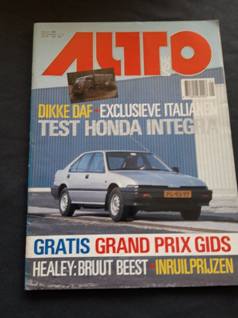 AutoVisie 12 april ’86 – Dikke DAF YA 328, Honda Integra, Ophalen of Verzenden, Zo goed als nieuw, Algemeen