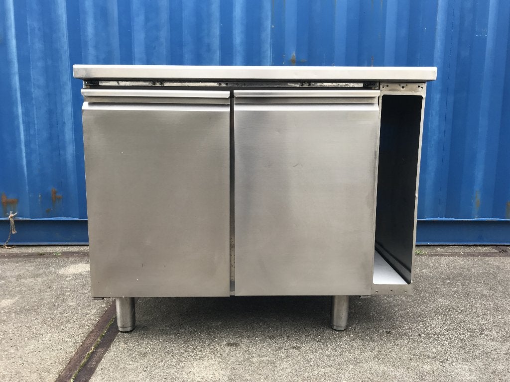 BBQ buitenkeuken RVS 2 deuren meubel + rvs werkblad, Ophalen, Gas