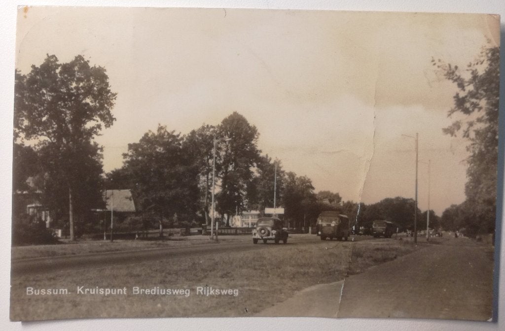 1947      BUSSEM        Brediusweg Rijksweg, Ophalen of Verzenden, 1940 tot 1960, Gelopen, Noord-Holland