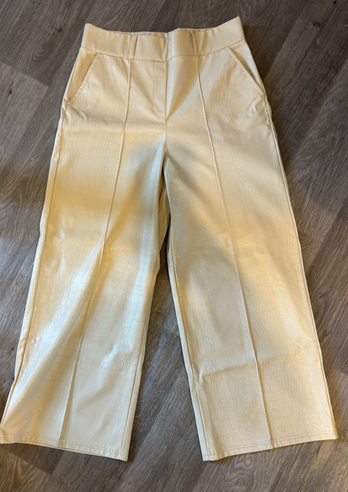 Beige leren slangenprint broek Studio Anneloes, Beige, Ophalen of Verzenden, Zo goed als nieuw, Maat 34 (XS) of kleiner