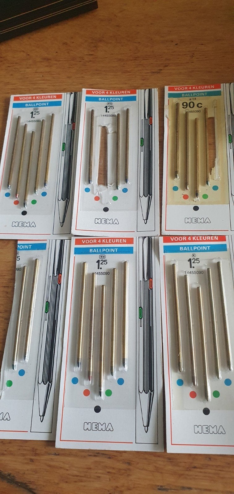 Vintage vierkleuren stiften Hema voor 4 kleuren pen, Verzamelen, Pennenverzamelingen, Ophalen of Verzenden, Balpen, Overige merken