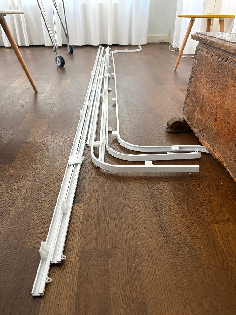 Gordijnrails - gordijn rails - gratis wit hoogwaardig, Ophalen, Overige materialen, Overige merken, Wit