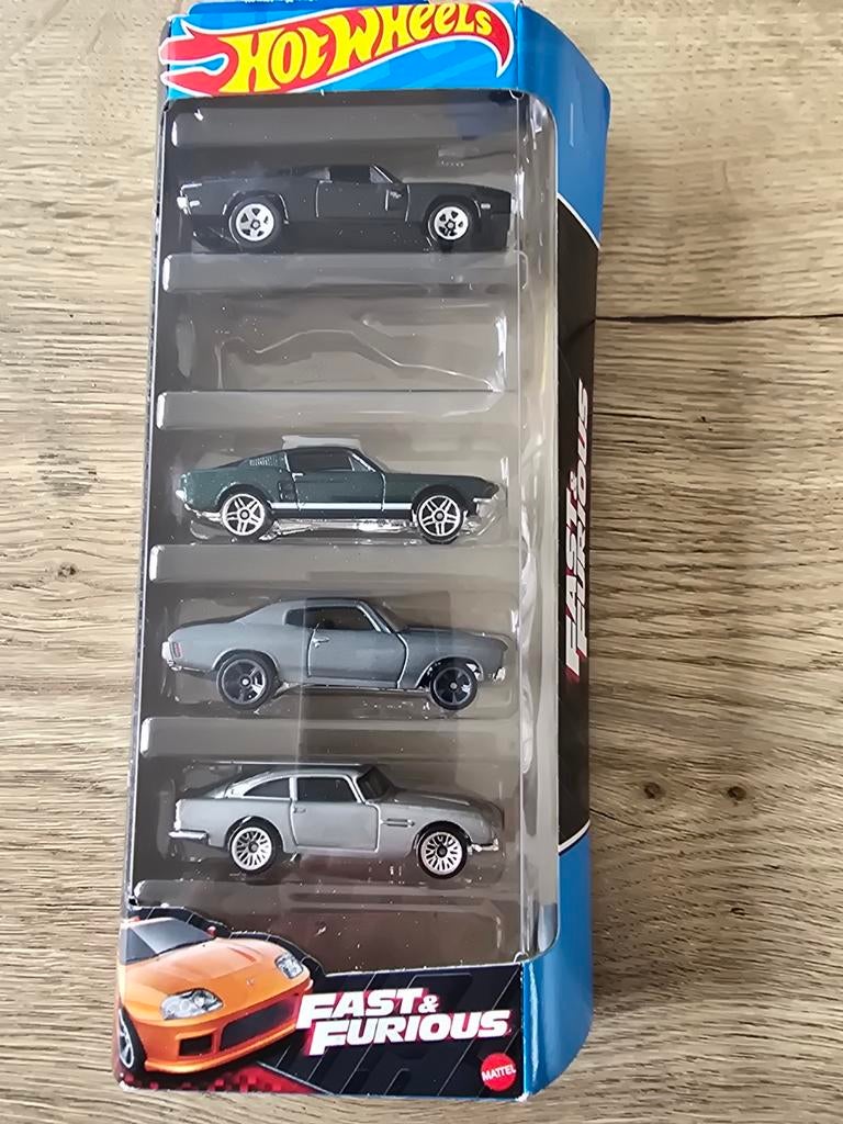 Hot Wheels Fast & Furious 5-pack, Hobby en Vrije tijd, Modelbouw | Auto's en Voertuigen, Nieuw, Auto, 1:50 of kleiner, Overige merken