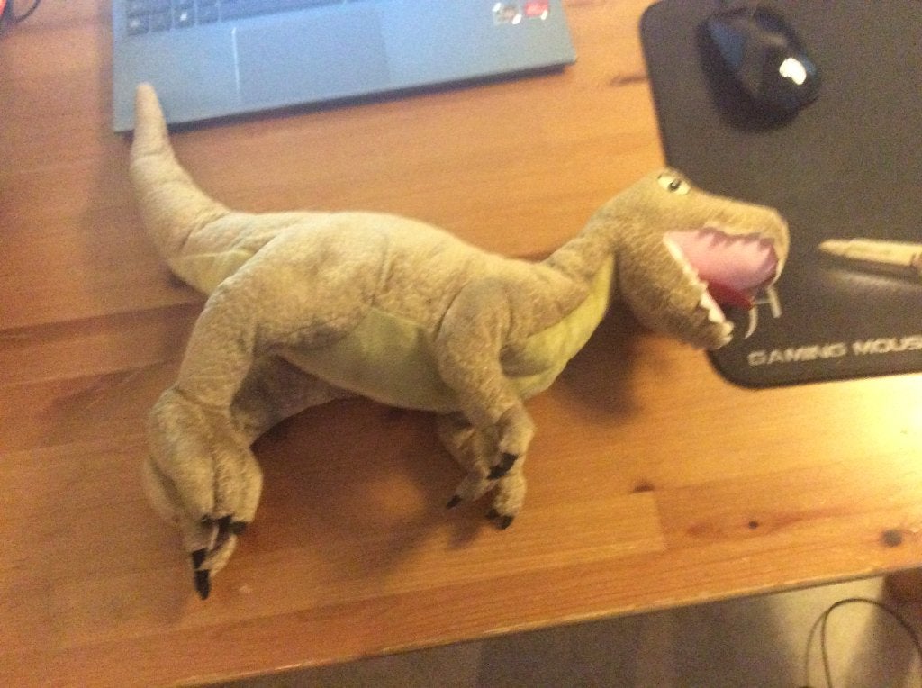 Dinosaurus T-Rex knuffel, 47 cm lang, Ophalen of Verzenden, Dinosaurus
