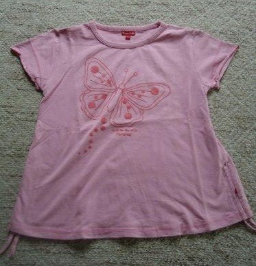 Leuk roze T-shirtje met vlinder, Kinderen en Baby's, Kinderkleding | Maat 140, Persival, Gebruikt, Meisje, Ophalen of Verzenden