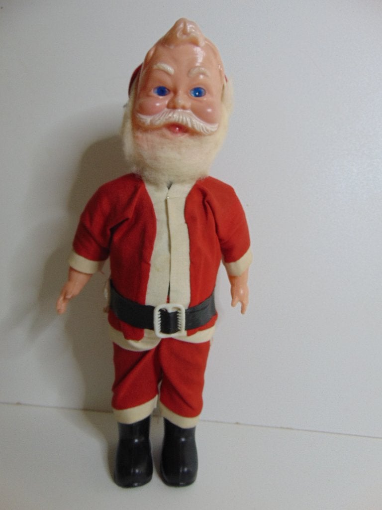 Foto 3 van Oude zacht celluloid Kerst mannetje
