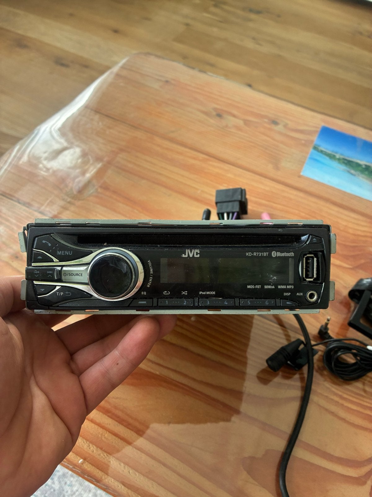 JVC KD-R731BT Autoradio met Bluetooth en USB, Ophalen, Gebruikt