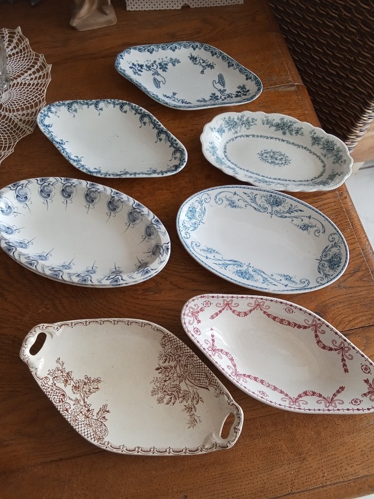verschillende antieke raviers-serveerschaaltjes, Ophalen of Verzenden