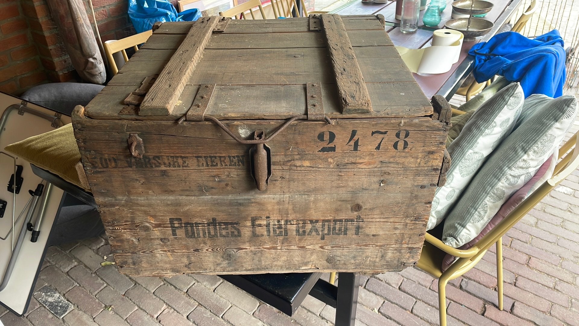 Eierkist Ponders eierexport 2478, Ophalen of Verzenden, Gebruikt, Minder dan 50 cm