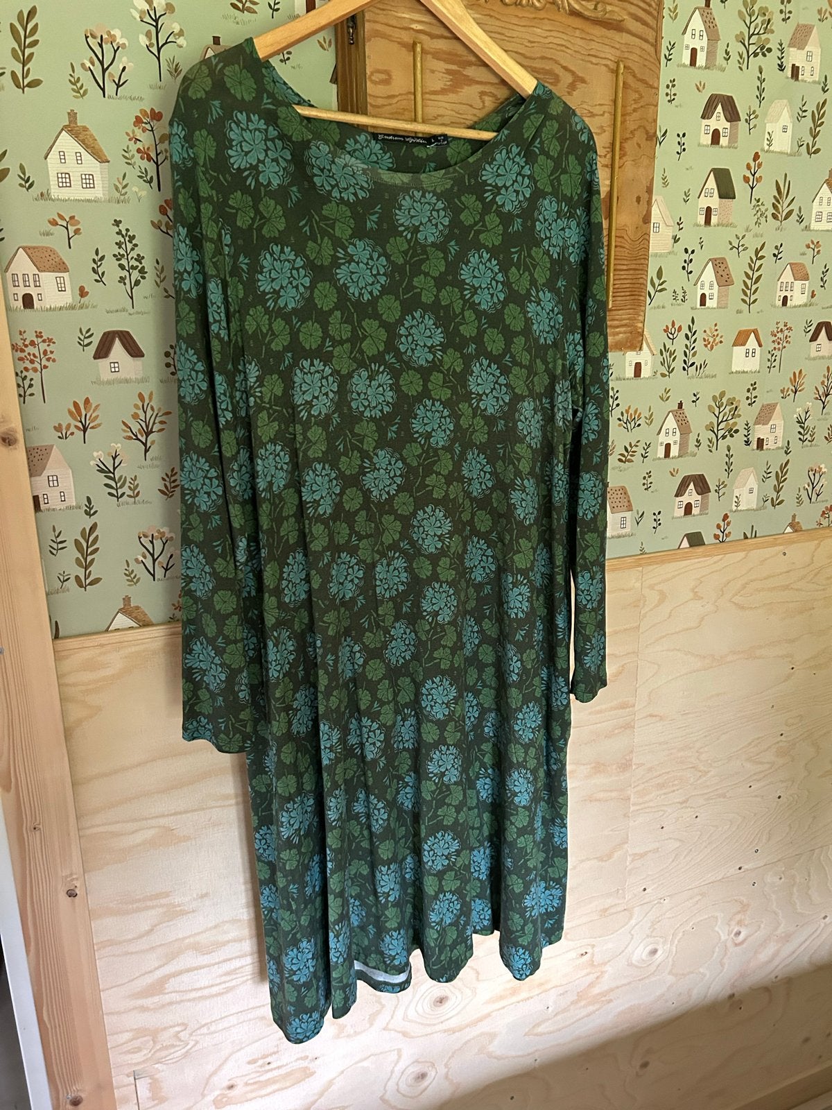 Gudrun Sjödén jurk met bloemenprint, maat L, Maat 42/44 (L), Ophalen of Verzenden, Knielengte, Gedragen
