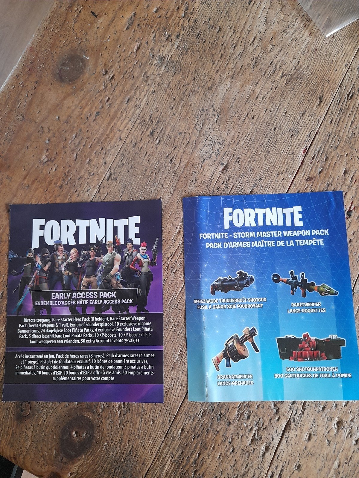 2 ongebruikte codes van fortnite, Ophalen, Zo goed als nieuw