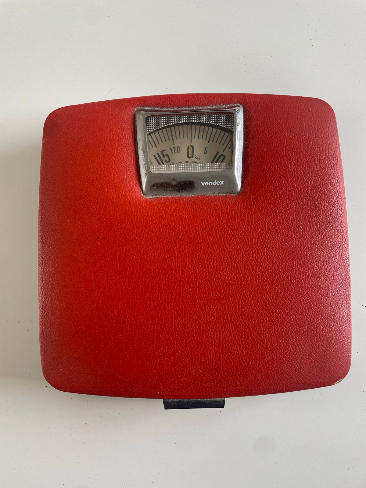 Vintage Vendex Personenweegschaal Rood - Jaren '70 Design, Verzamelen, Ophalen of Verzenden