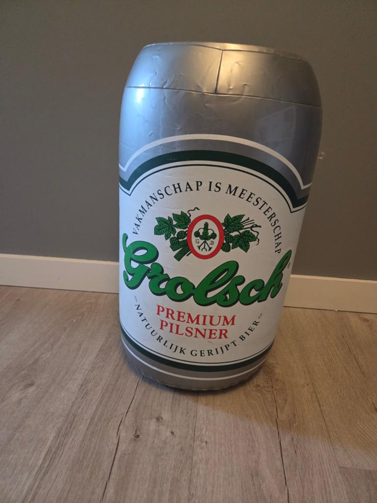 Grolsch opblaasbare bierpul / reclame object, Ophalen of Verzenden, Gebruikt