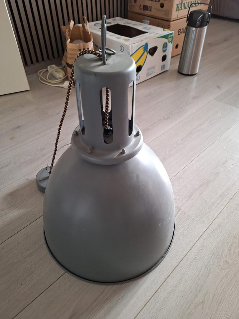 2 Hanglampen metaal, Ophalen, Gebruikt, Metaal, Minder dan 50 cm