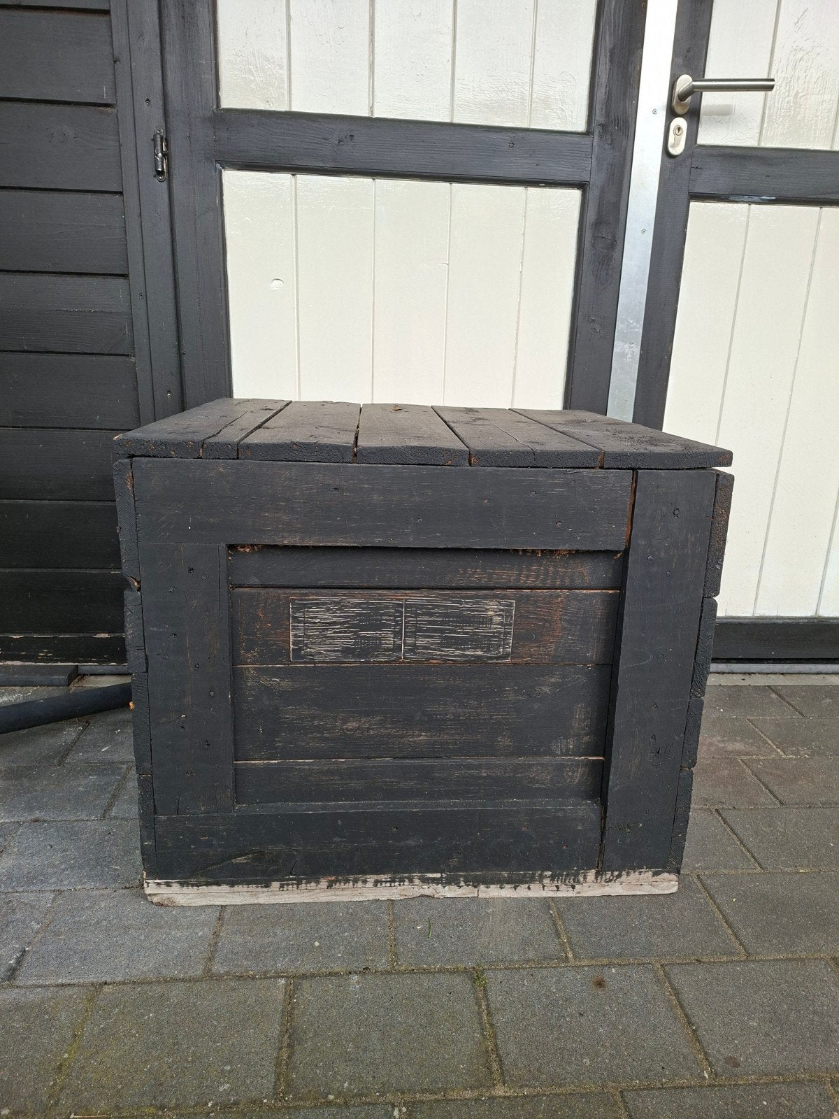 Houten kist ( Geïsoleerd) zwart, Ophalen, Gebruikt, Hout, Overige typen