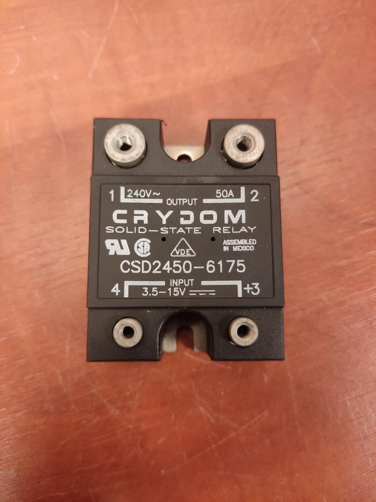 4x Crydom Solid State Relais CSD2450-6175, 240VAC 50A, Ophalen of Verzenden, Zo goed als nieuw