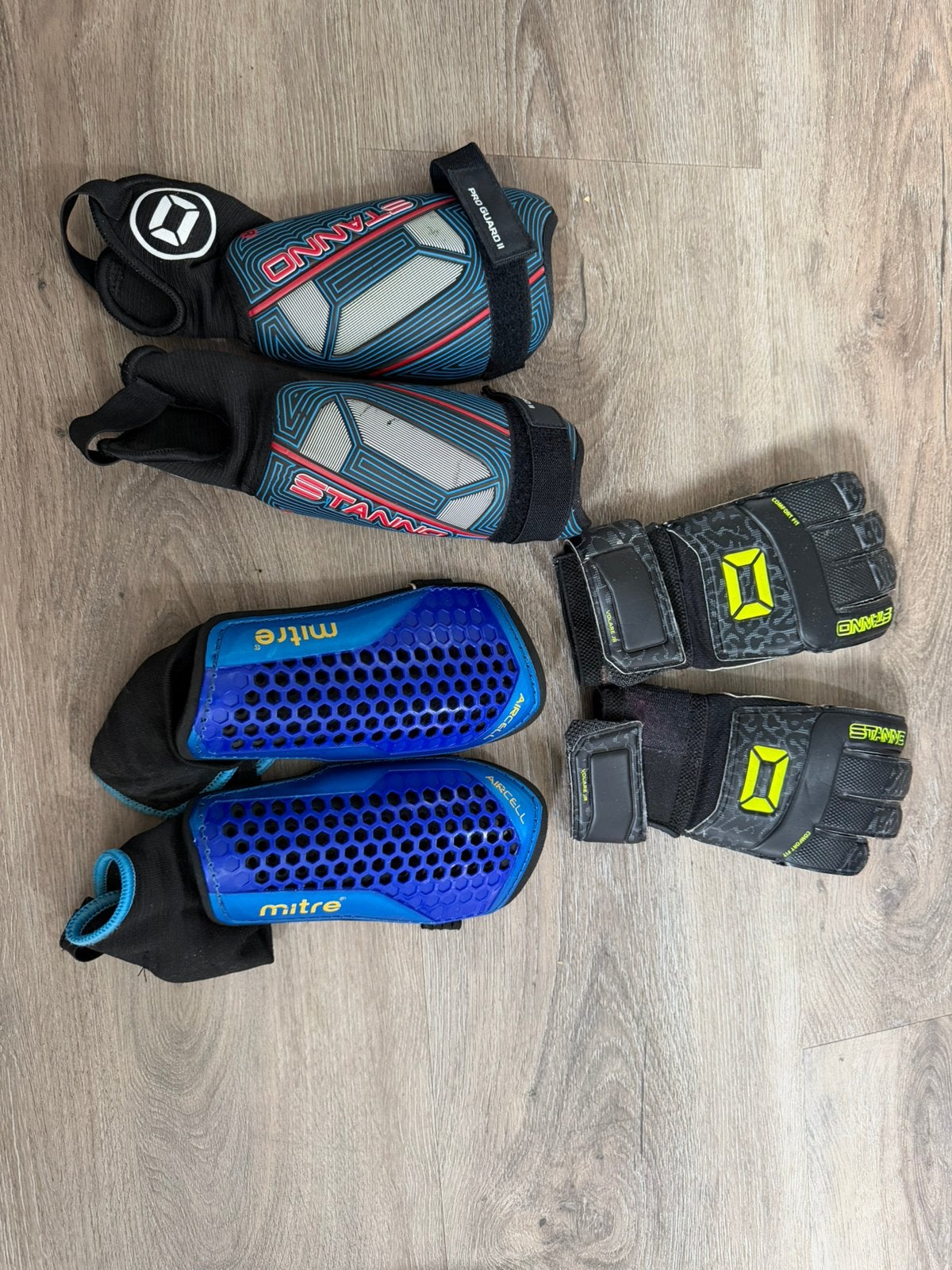 Scheenbeschermers en handschoenen, Maat XS of kleiner, Ophalen of Verzenden, Gebruikt, Overige typen