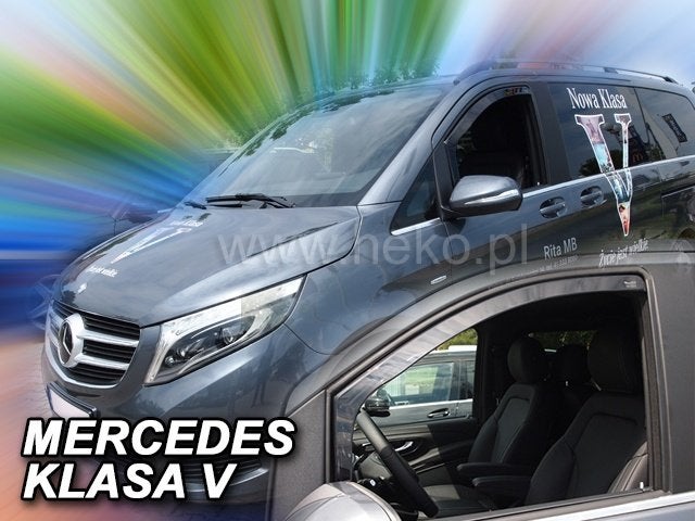 Mercedes Vito W447 EQV donkere zijwindschermen raamspoilers, Ophalen of Verzenden, Nieuw