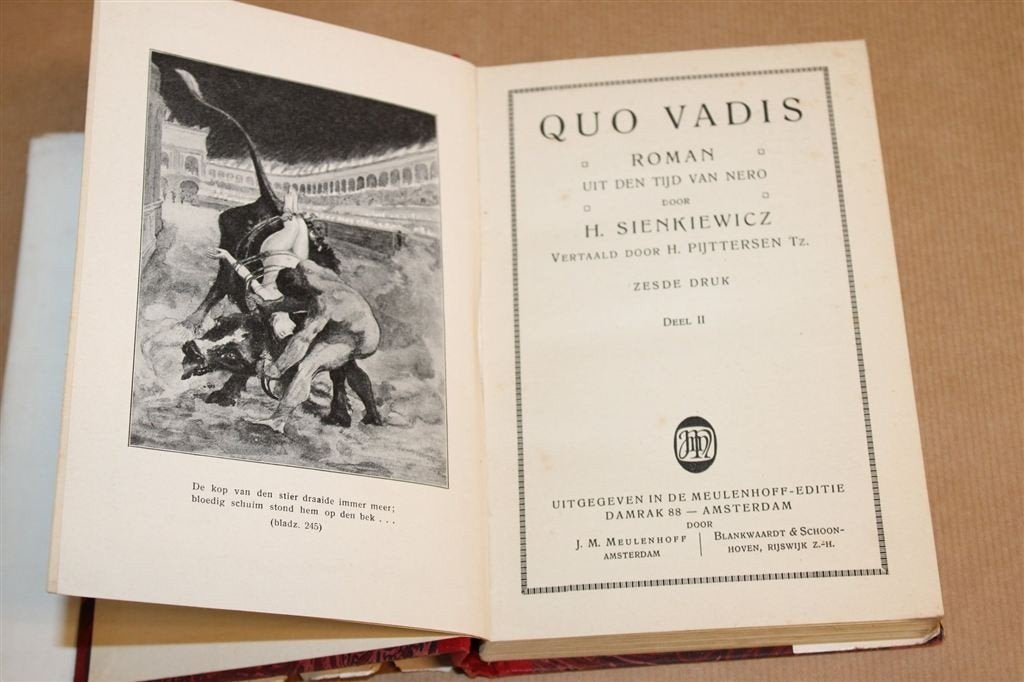 Quo Vadis Deel II — Sienkiewicz, Roman rond Nero 1918, Ophalen of Verzenden, Gelezen