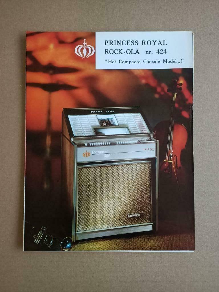 Folder: Rock-Ola 424 Princess Royal (1965) jukebox, Verzamelen, Automaten | Jukeboxen, Verzenden, Gebruikt, 1950 tot 1960, Seeburg