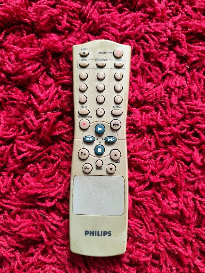Philips VHS/VCR afstandsbedienining ( VR serie ), Ophalen of Verzenden, Gebruikt, Origineel, Vhs