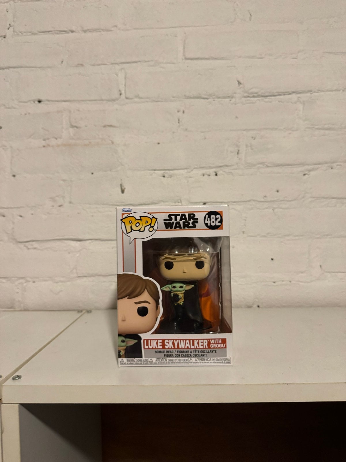 Funko Pop! Star Wars: Luke Skywalker met Grogu #482, Ophalen of Verzenden, Nieuw