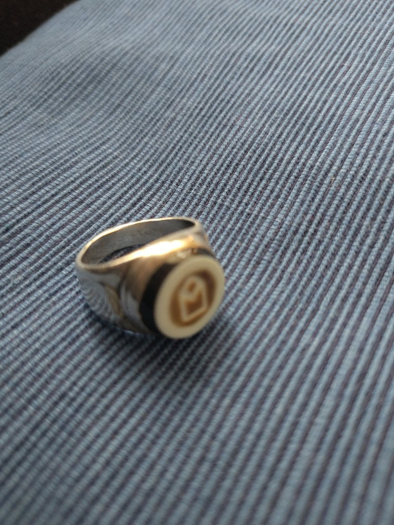 Zegelring Zilver, 20 of groter, Heer, Ophalen of Verzenden, Zo goed als nieuw