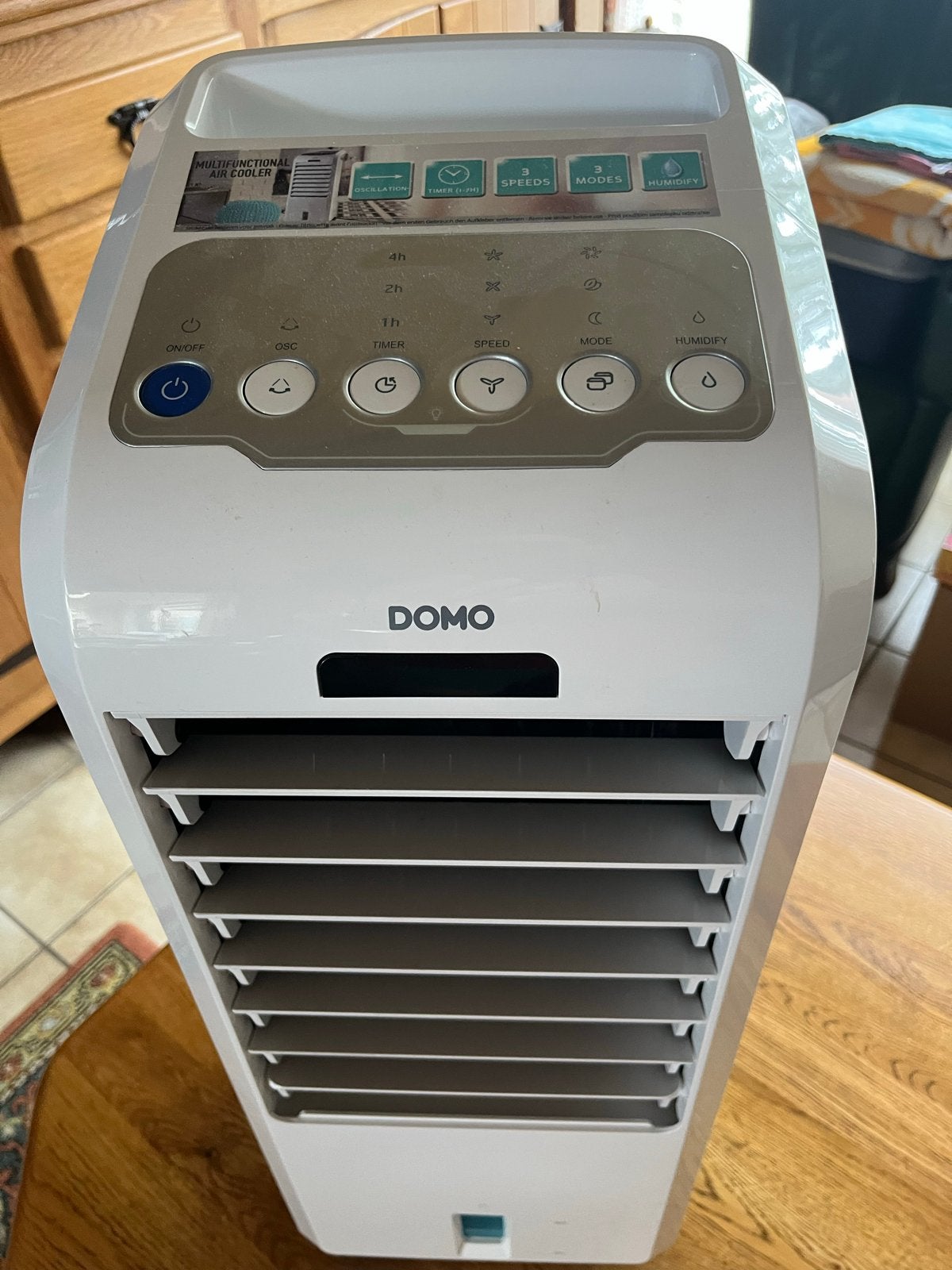 Domo Multifunctionele Air Cooler - Zo goed als nieuw, Tafel- of Grondventilator, Minder dan 60 m³, Timer, 3 snelheden of meer